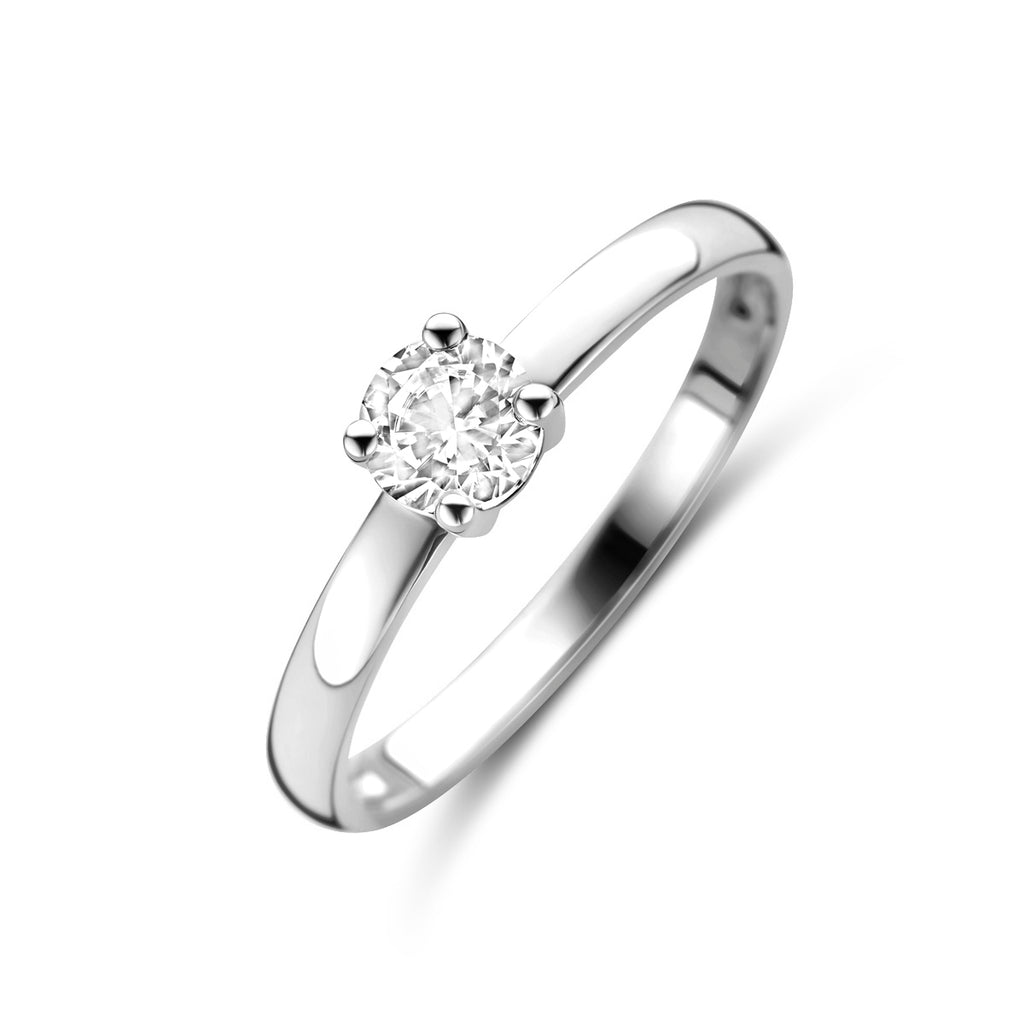 Ring Zirkonia 14K Weißgold