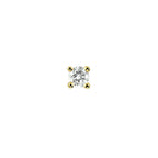 Ohrstecker Diamant 0,05 ct h si pro Stück 14 K Gelbgold