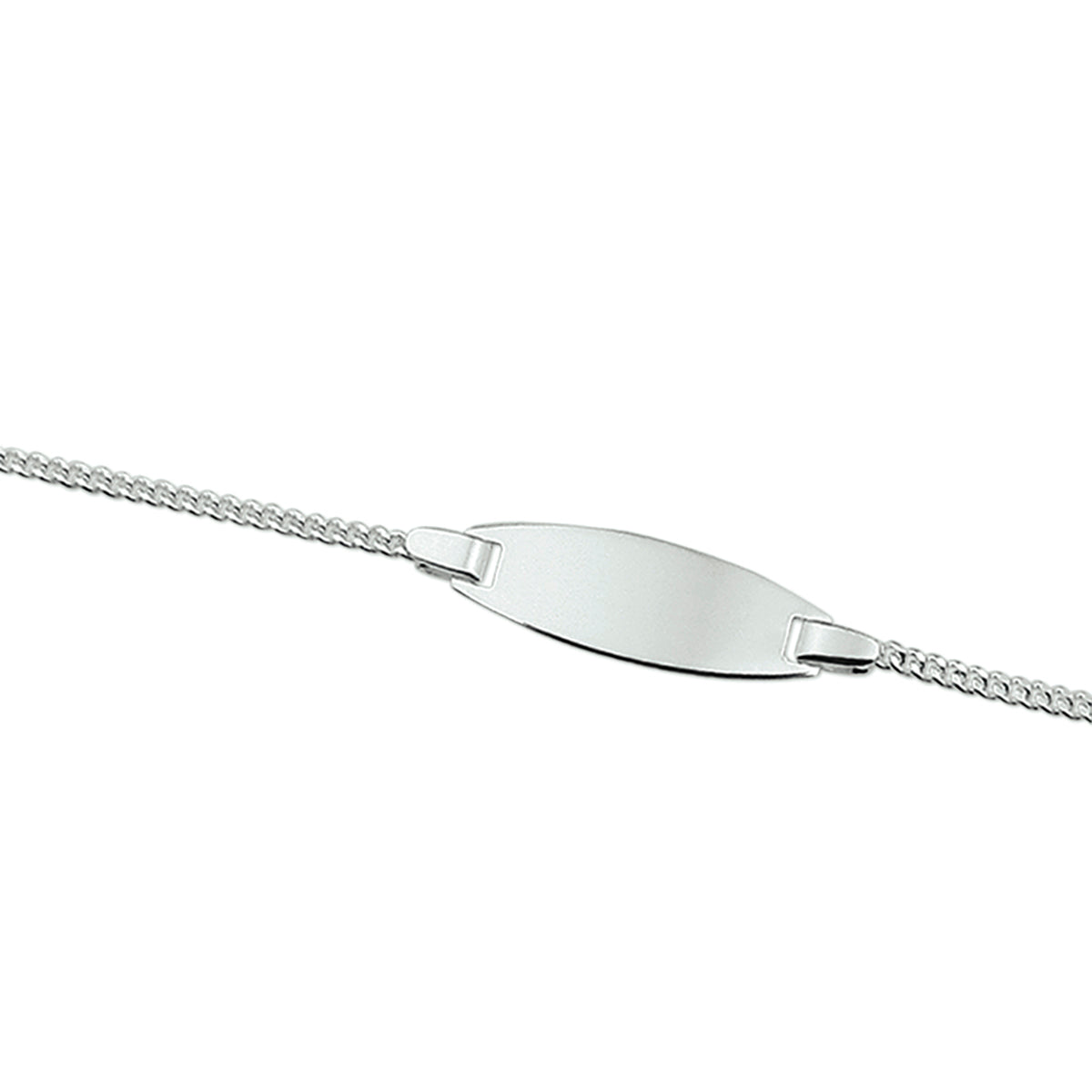 Gravurarmband Gourmetplatte 8 mm silberweiß
