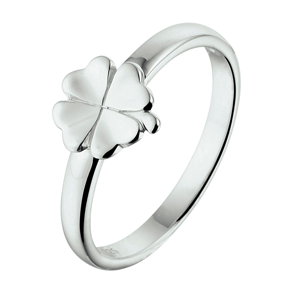 Ring Klee Silber rhodiniert
