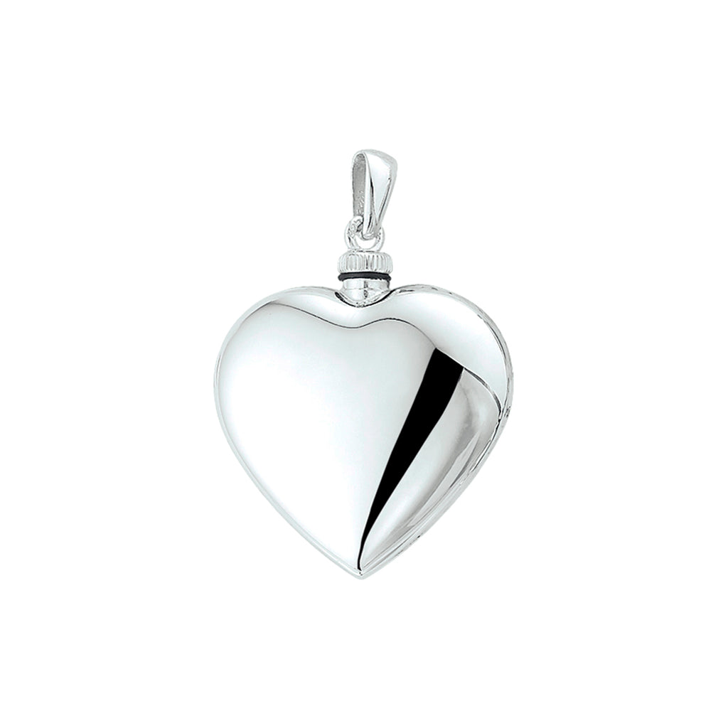 urnhanger hart 26,5 mm zilver gerhodineerd