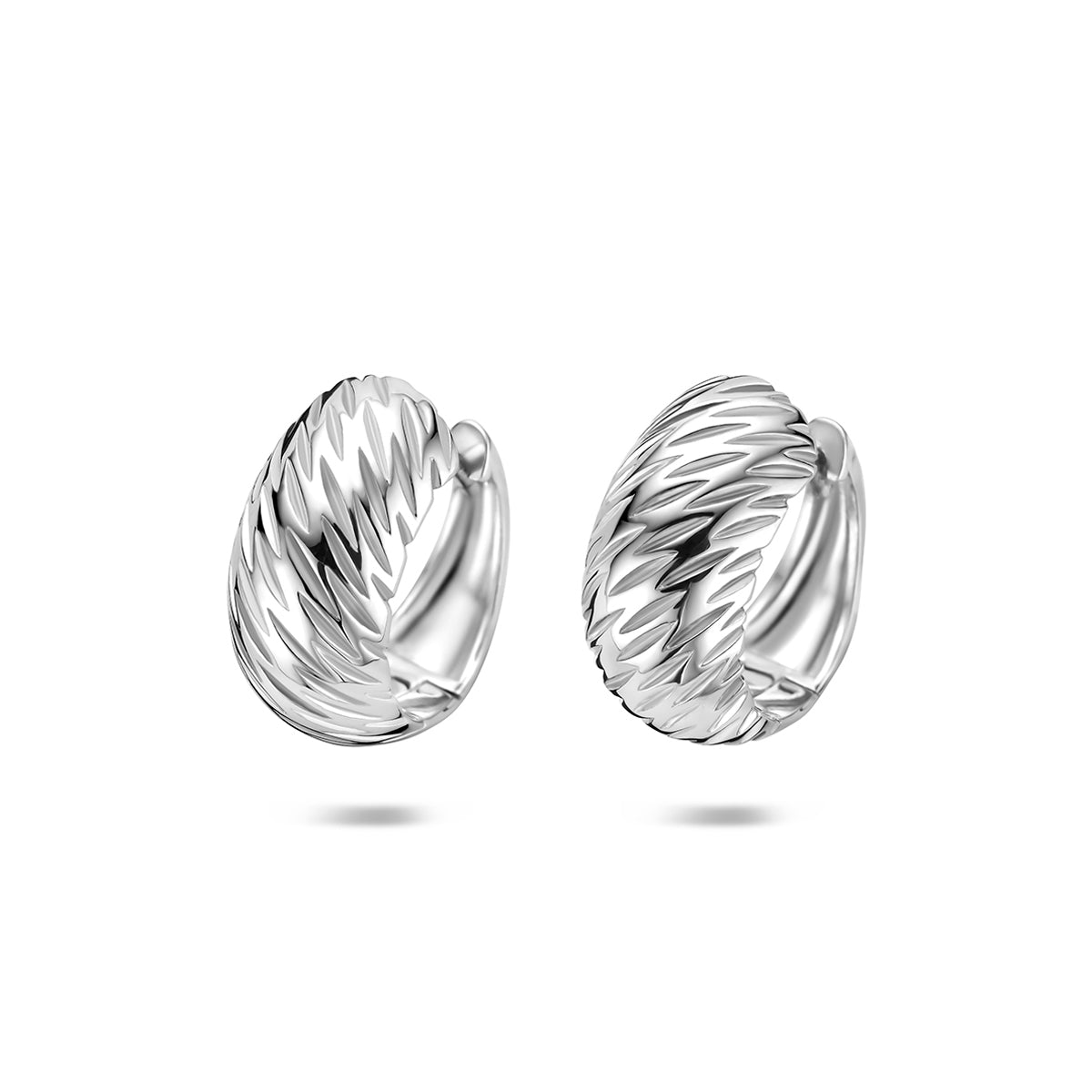 klapoorringen 14,5 mm zilver gerhodineerd