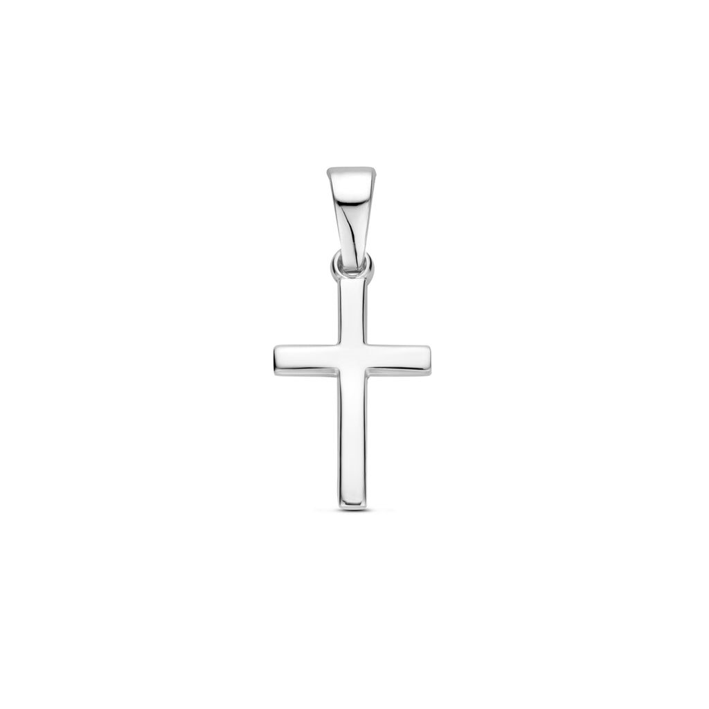 Anhänger Kreuz 20 mm rhodiniertes Silber
