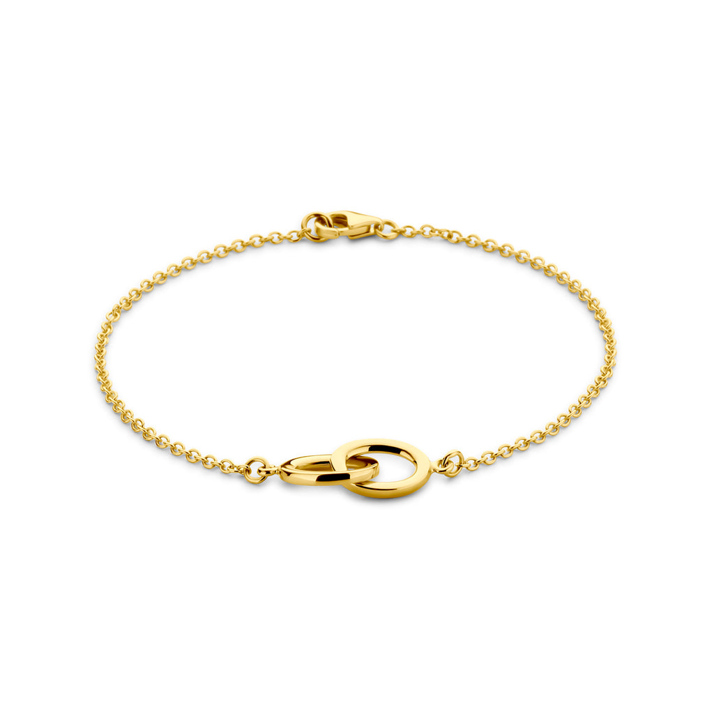 armband 19 cm 14K geelgoud
