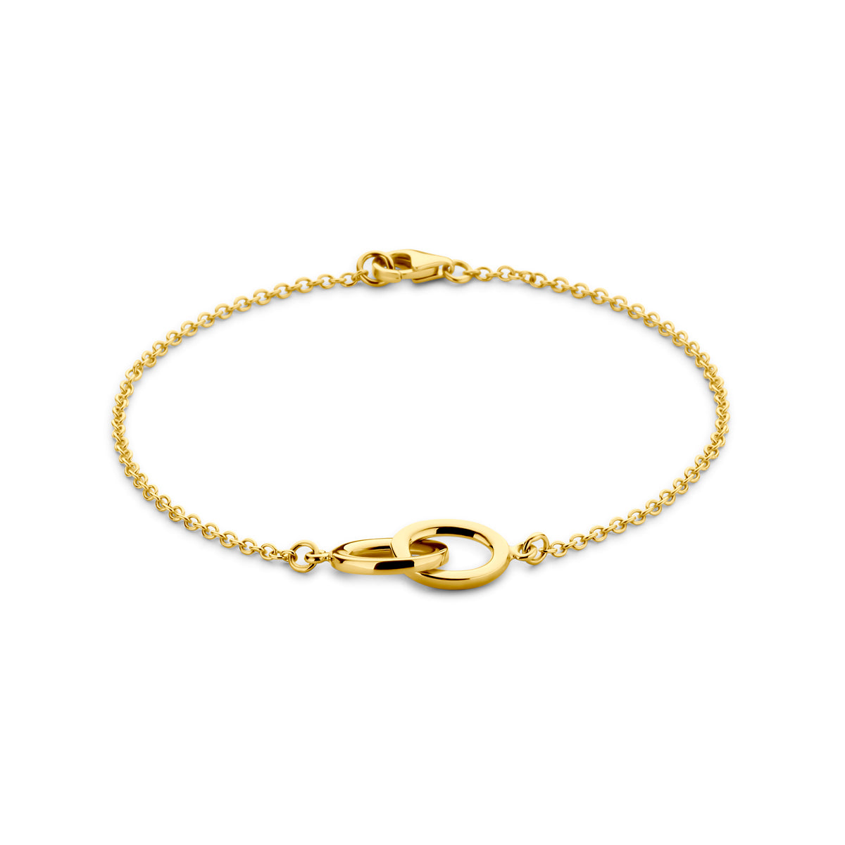 armband 19 cm 14K geelgoud