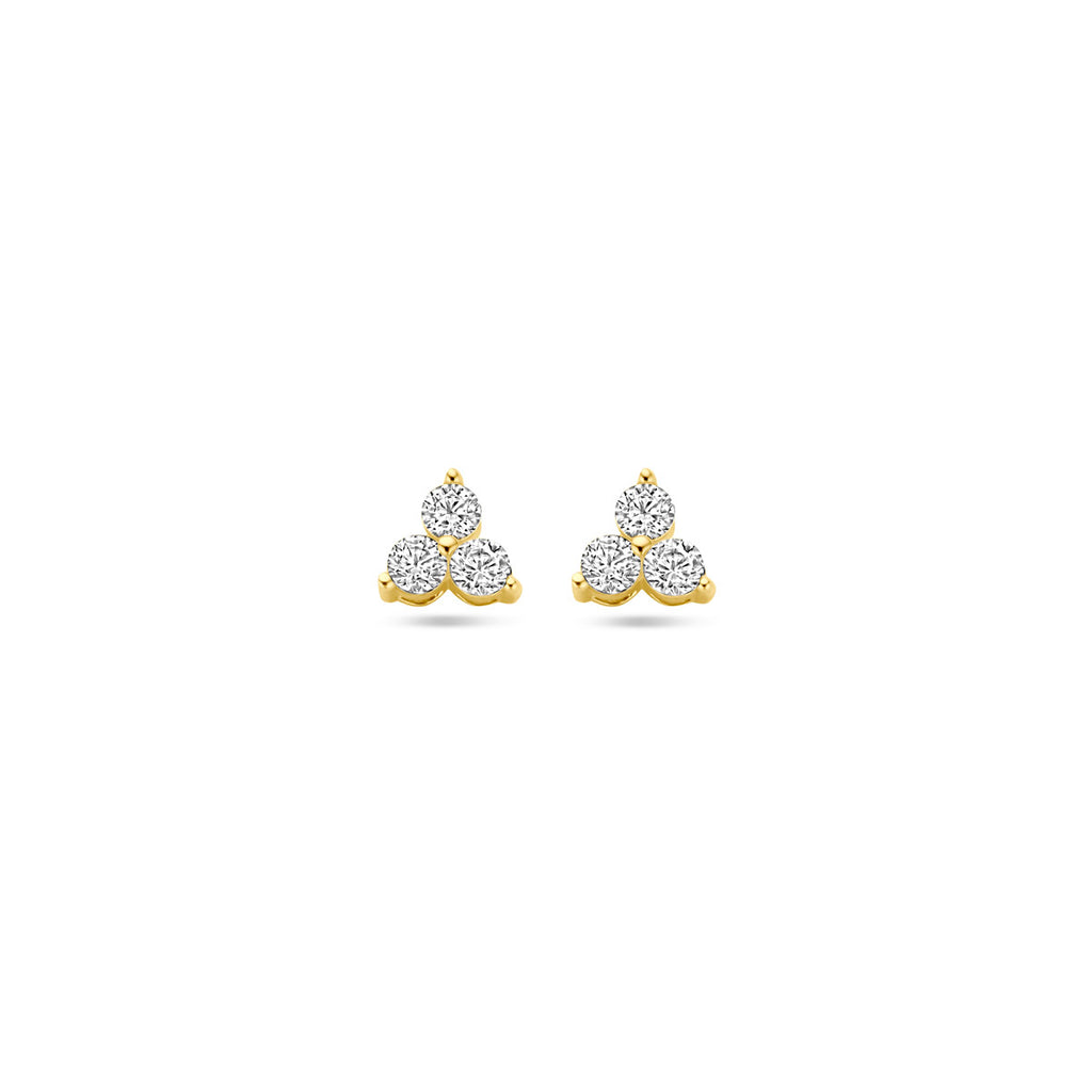 Ohrstecker Zirkonia 14K Gelbgold