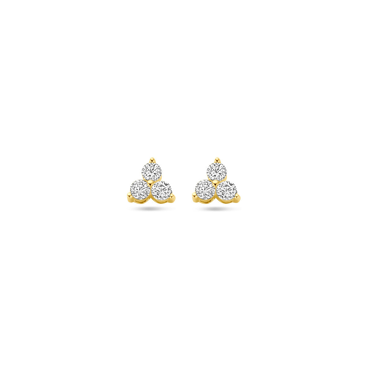 Ohrstecker Zirkonia 14K Gelbgold