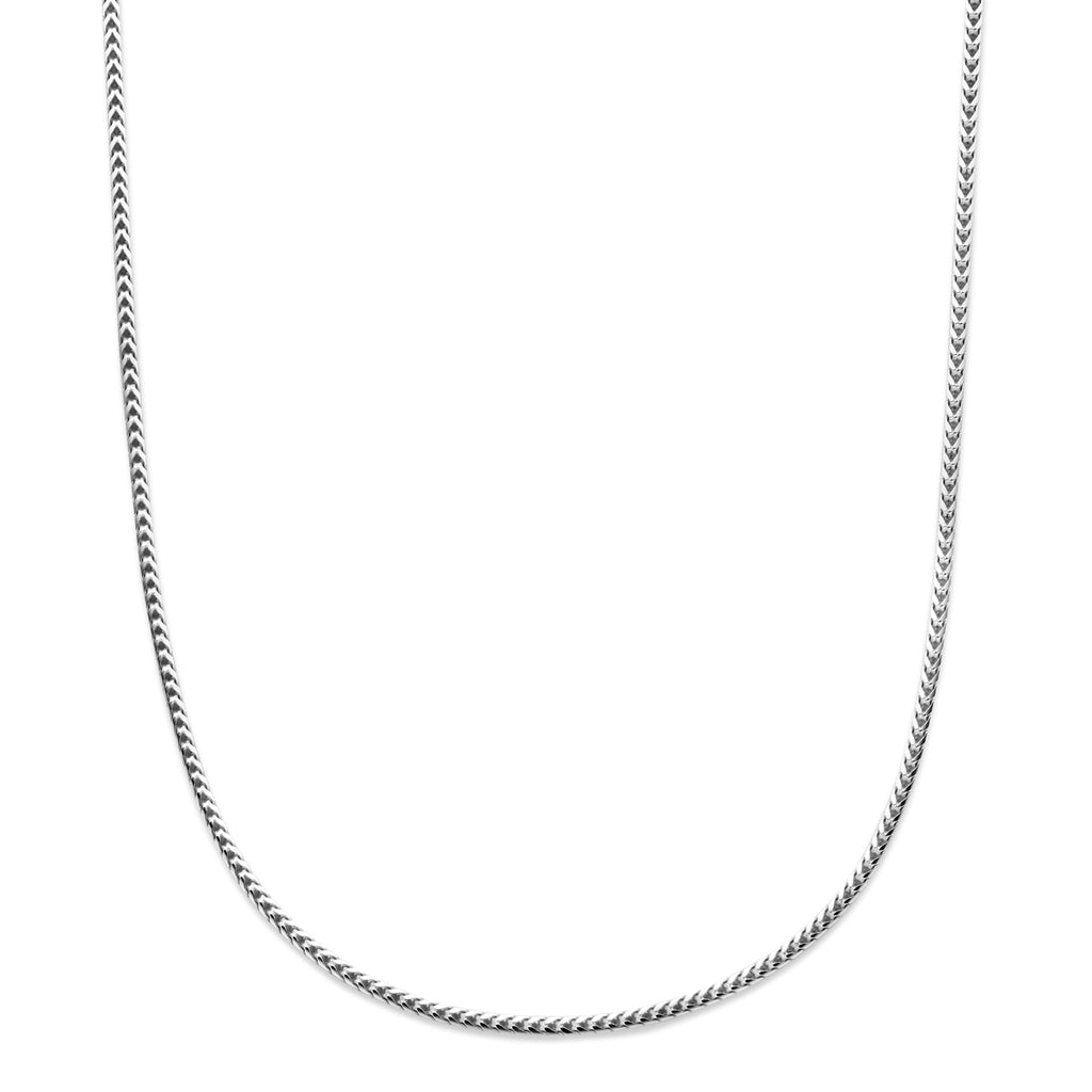 vossestaart 2,8 mm zilver gerhodineerd