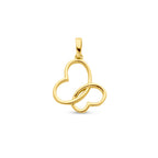 hanger vlinder 14K geelgoud