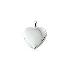 medaillon hart 20 mm zilver gerhodineerd