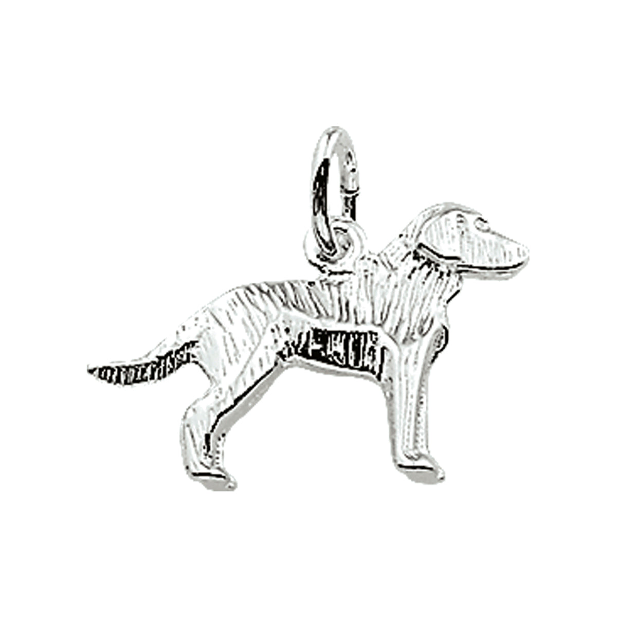 Anhänger Labrador Silber weiß