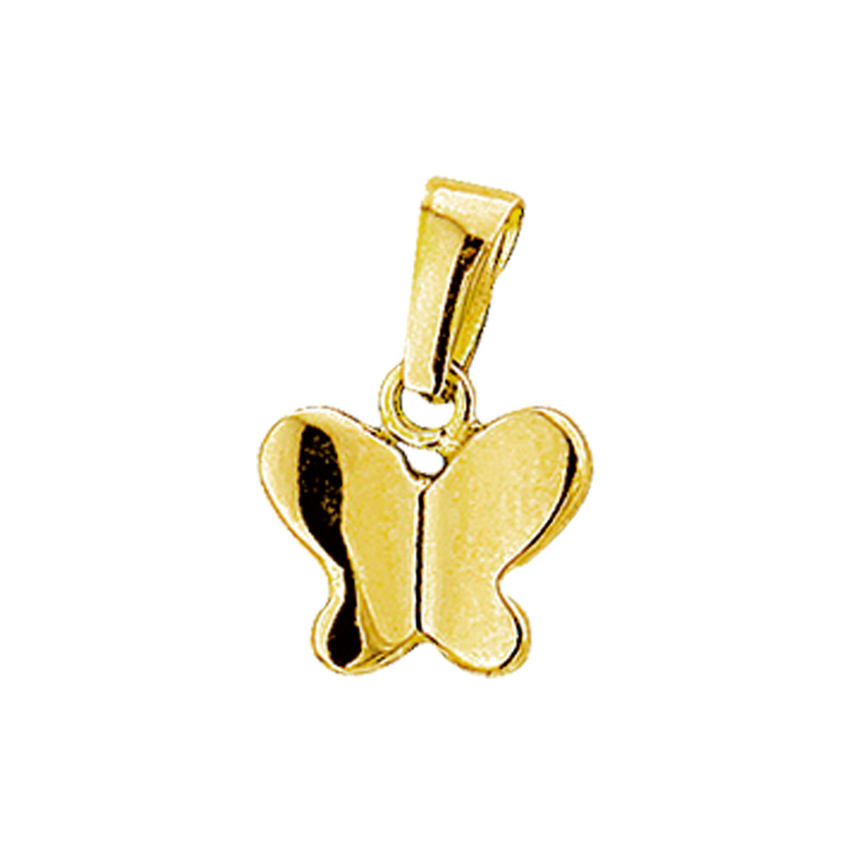 Anhänger Schmetterling 9 mm 14K Gelbgold