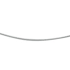 omega rond 1,4 mm zilver gerhodineerd