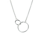 Halskette Kreise 1,2 mm 41 + 4 cm Silber rhodiniert
