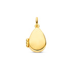 Medaillon Tropfen 14,5 mm 14K Gelbgold