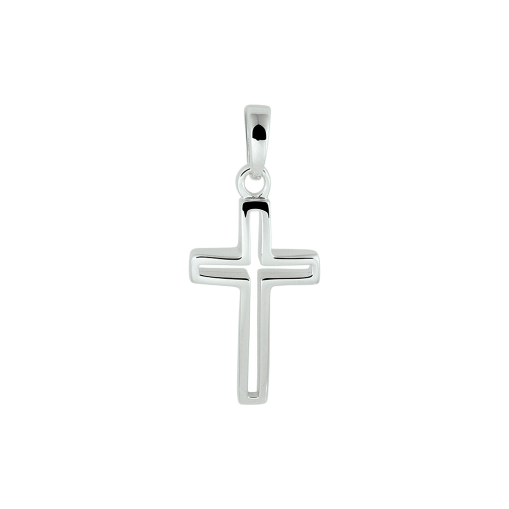 hanger kruis zilver gerhodineerd