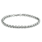 Armband Fuchsschwanz 4,5 mm 19 cm Edelstahl