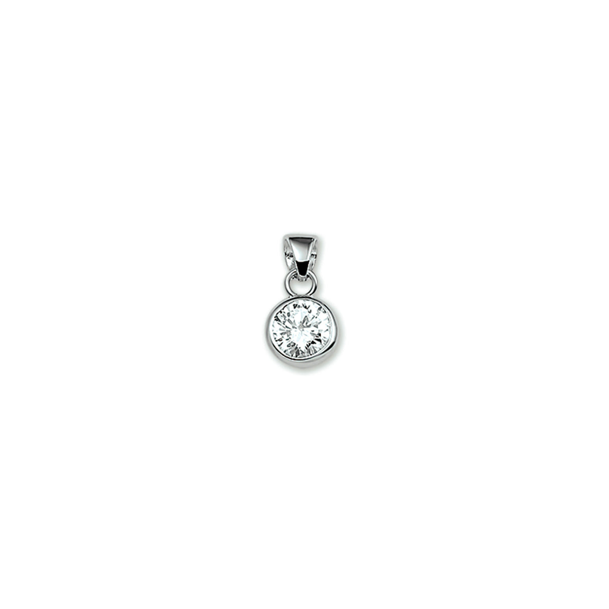 hanger zirkonia zilver gerhodineerd