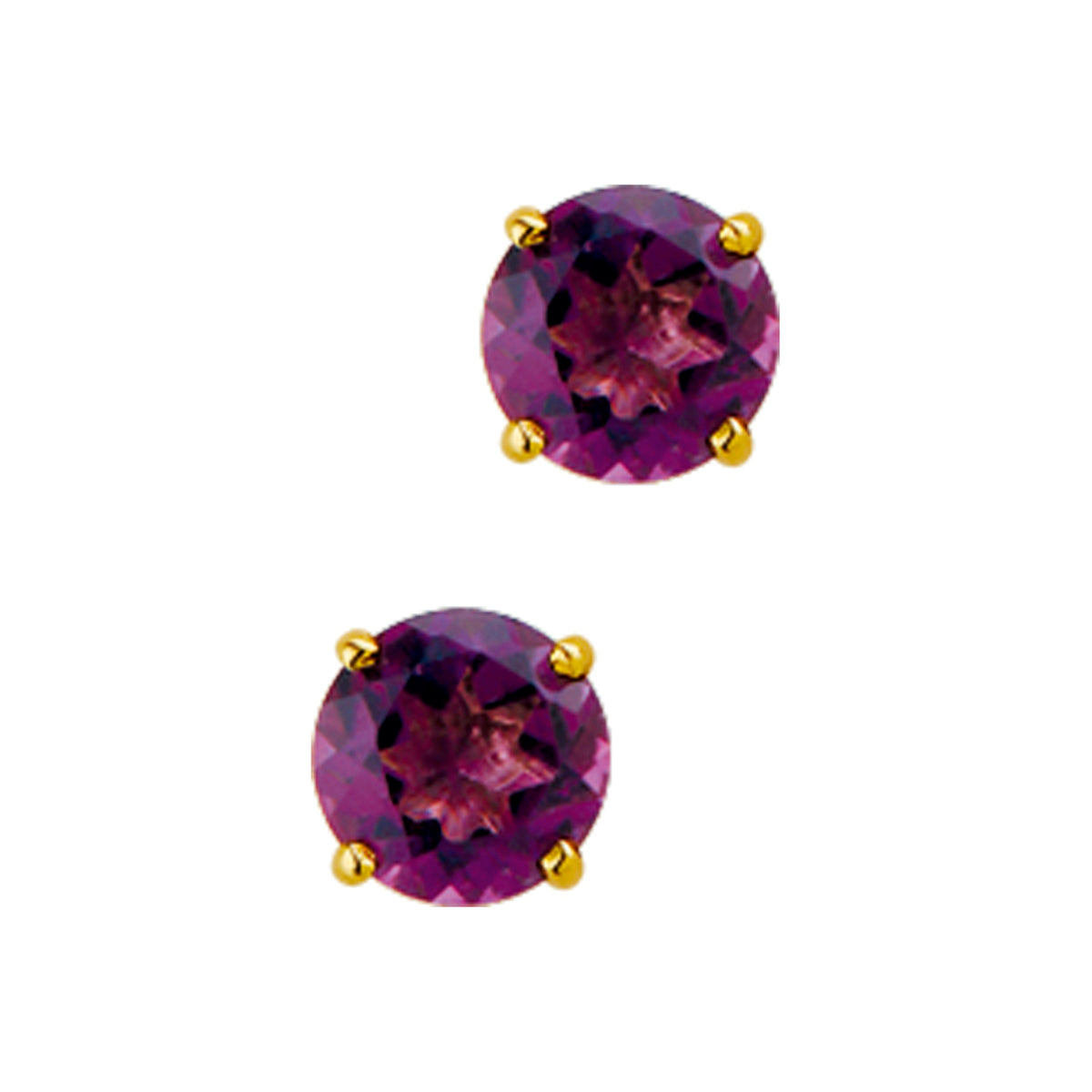 Ohrstecker Amethyst 14K Gelbgold