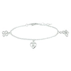 armband bedel assortiment 13 + 2 cm zilver wit