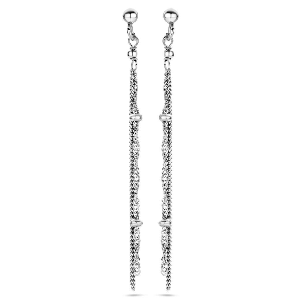 Ohrhänger Glied 55 mm Silber rhodiniert