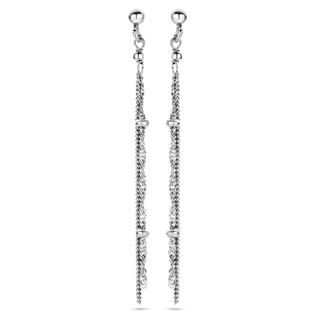 Ohrhänger Glied 55 mm Silber rhodiniert