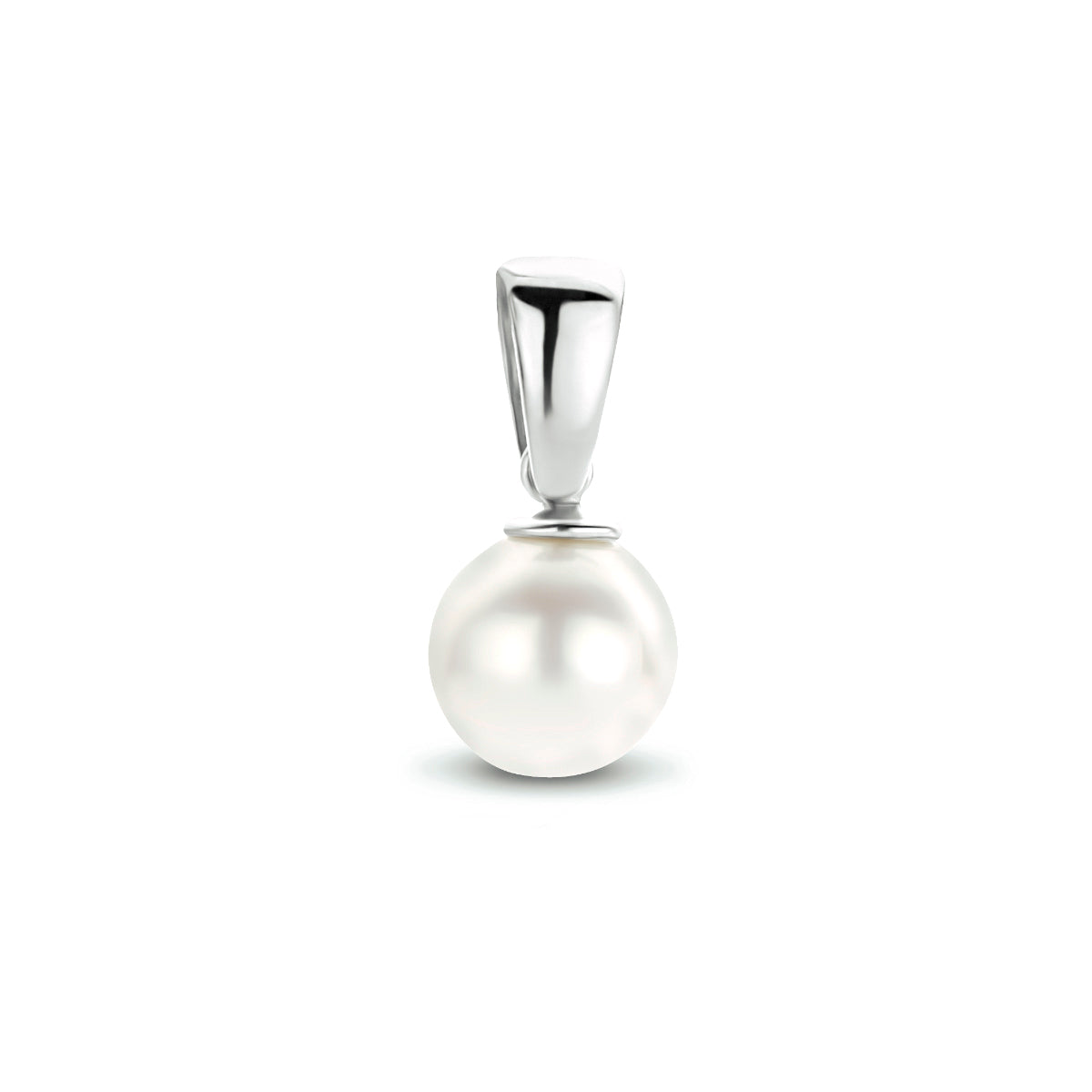 hanger parel 10 mm 14K witgoud
