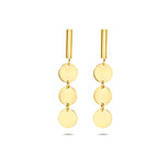 oorhangers 20,5 mm 14K geelgoud