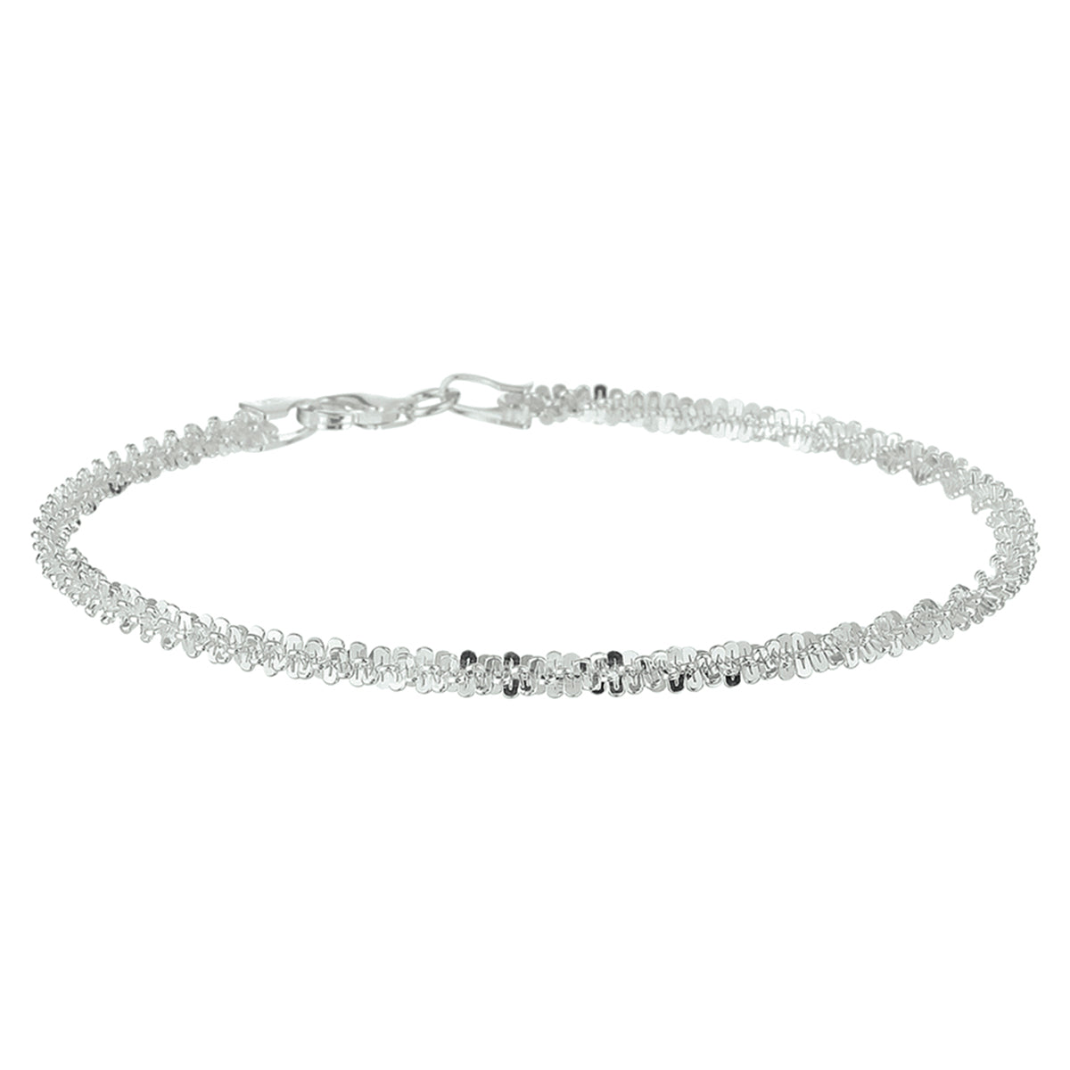Armband Fantasie 3,0 mm Silber weiß