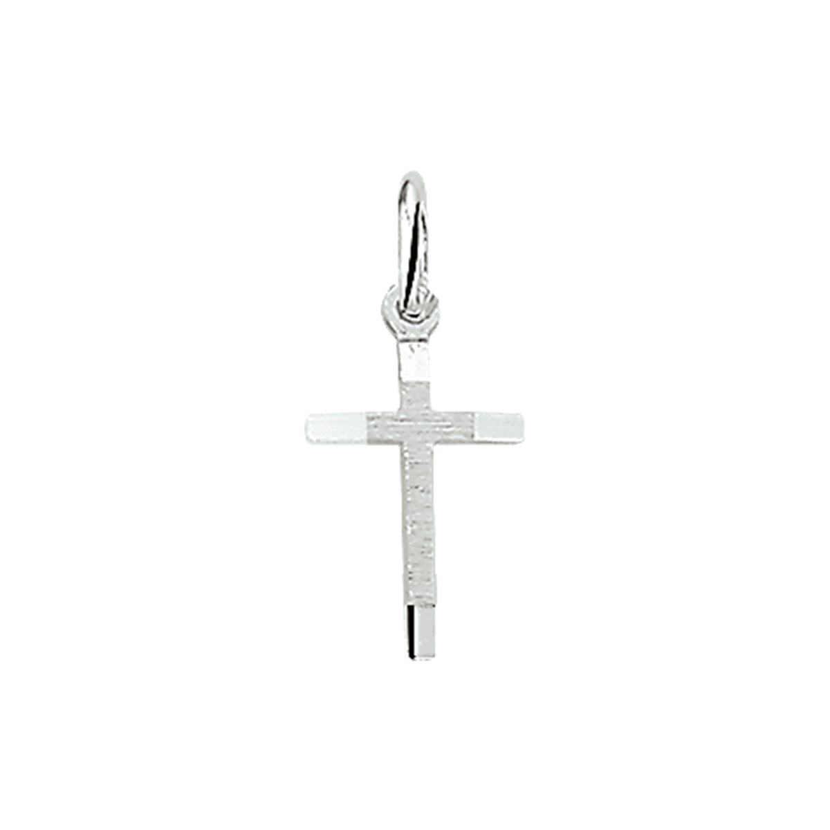Anhänger Kreuz silber weiß diamantiert