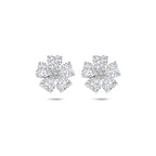 oorknoppen zirkonia 10.5 mm zilver gerhodineerd