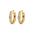 klapoorringen zirkonia 9 mm 1 micron zilver verguld (geel)