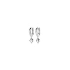 klapoorringen hanger hartje 16 mm zilver gerhodineerd