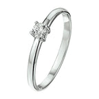 Ring Zirkonia Silber rhodiniert