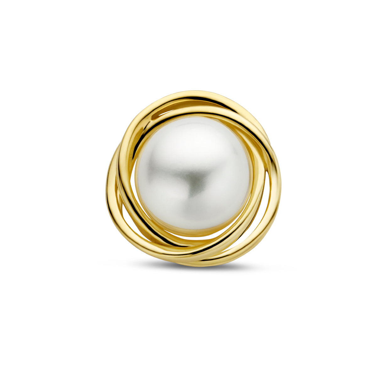 hanger parel 14K geelgoud - rondje,bolletje,ringetje,draad