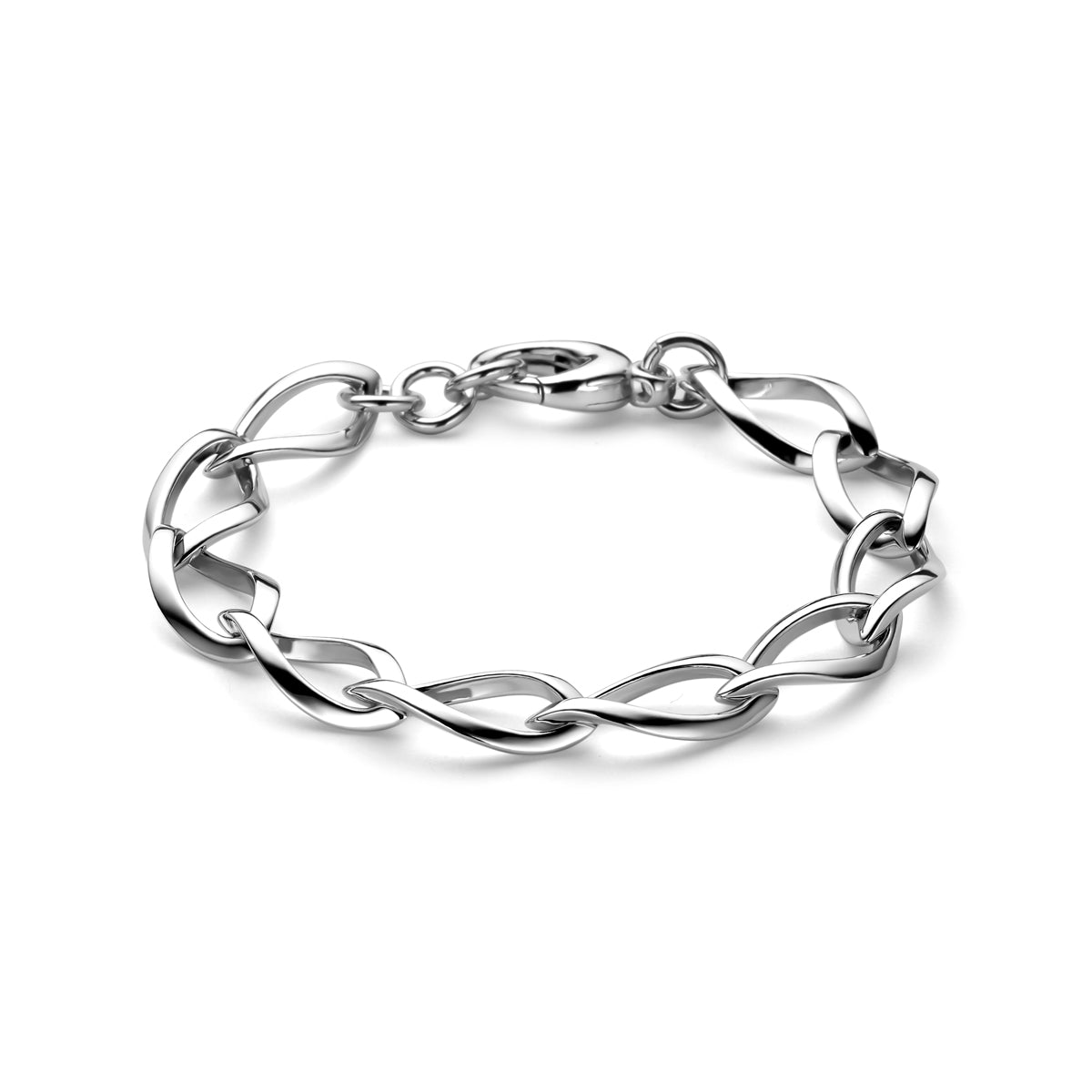 Armband 11 mm 20 cm Silber rhodiniert