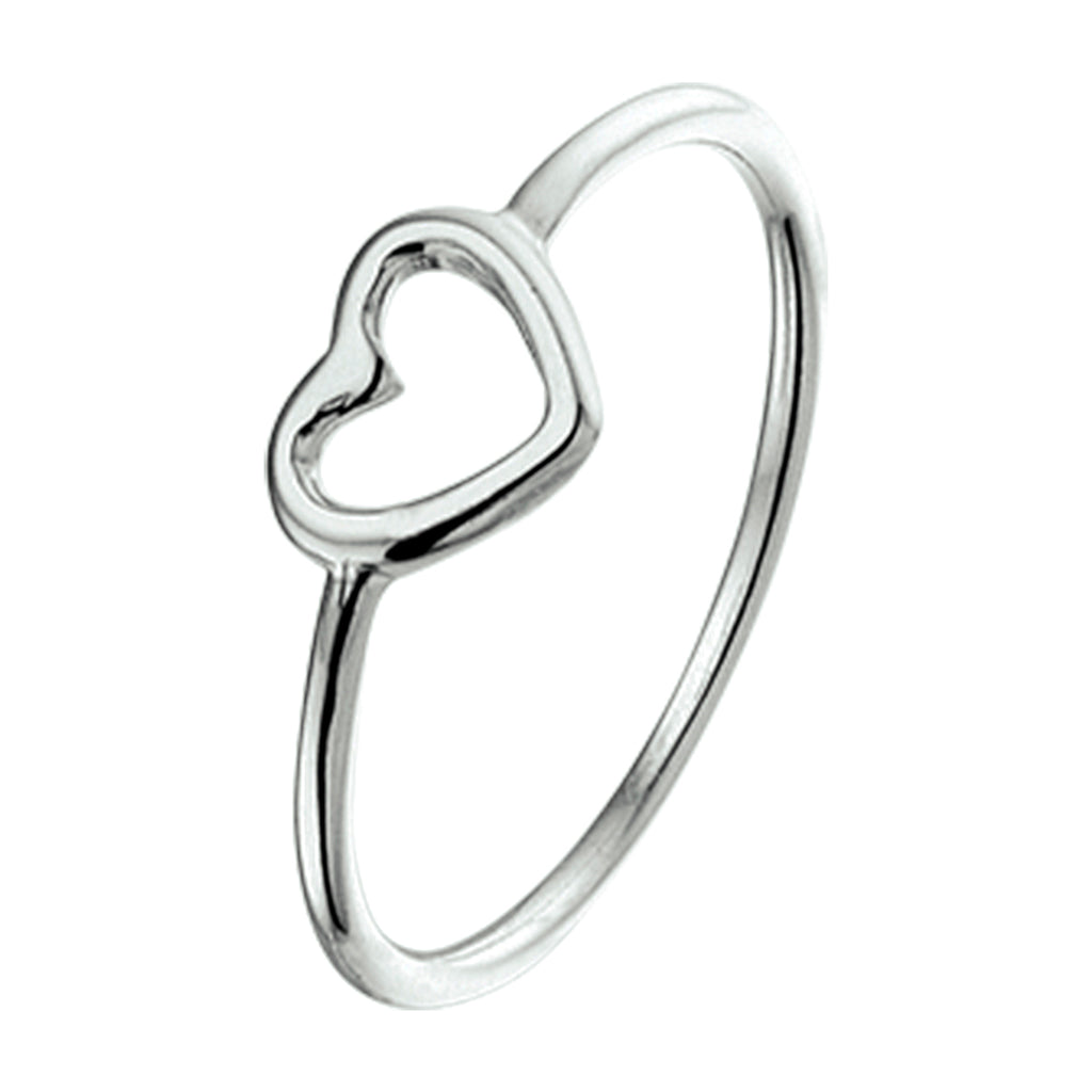 Ring Herz Silber rhodiniert
