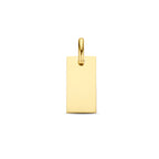 Gravuranhänger Rechteck 14K Gelbgold