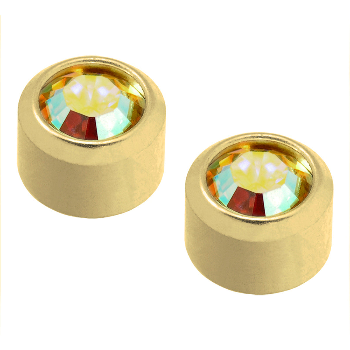 caflon schietknopjes gold plated rock kristal caflon push through systeem