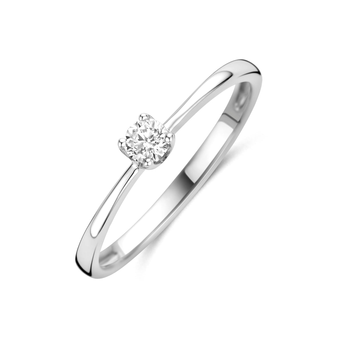Ring Zirkonia Silber rhodiniert