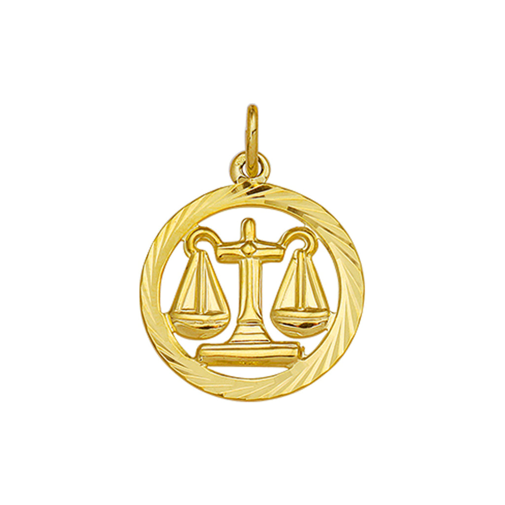 hanger sterrenbeeld gediamanteerd 14K geelgoud