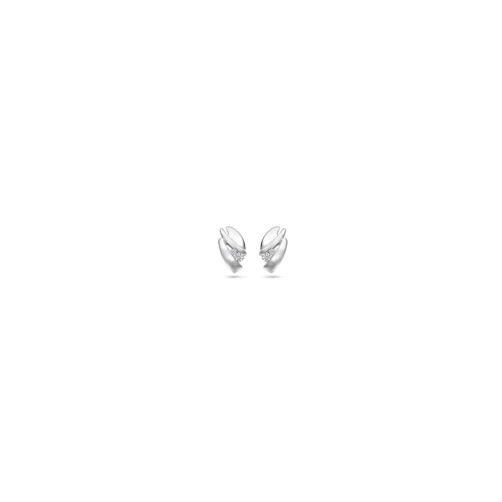 oorknoppen zirkonia 9,3 mm zilver gerhodineerd