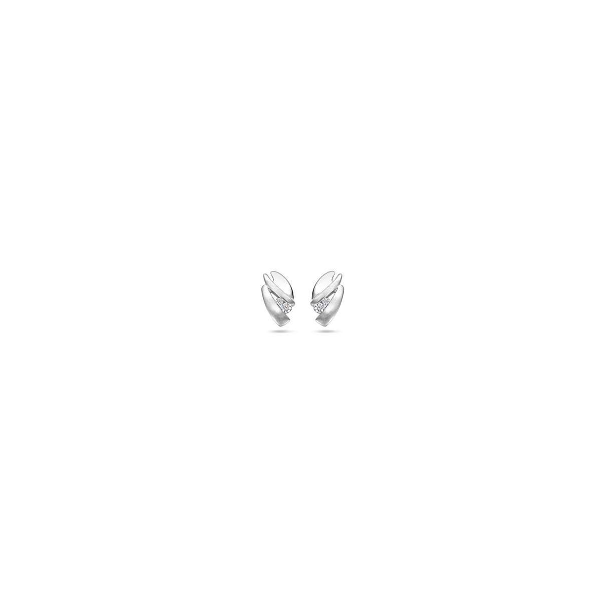 oorknoppen zirkonia 9,3 mm zilver gerhodineerd