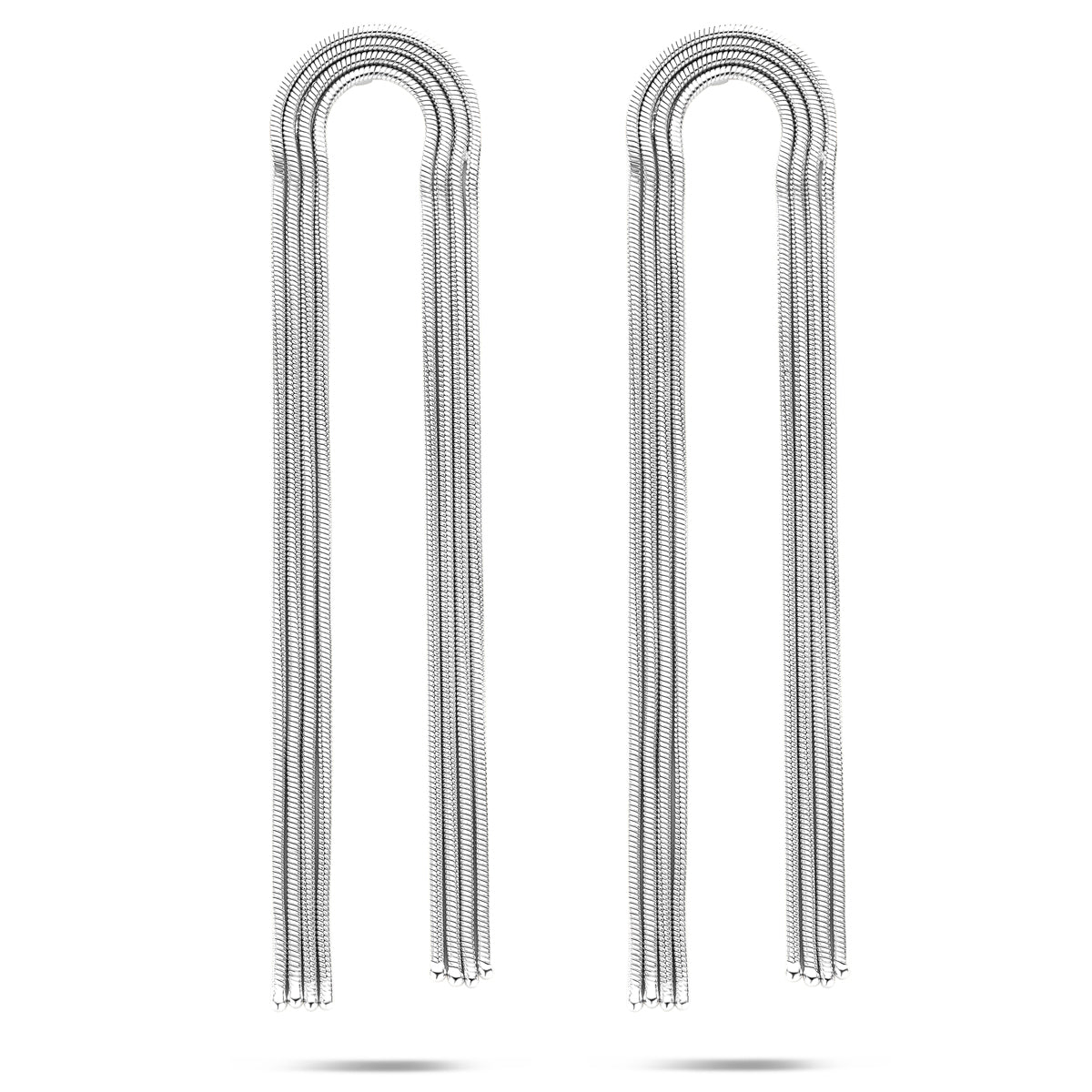 oorhangers 91 mm zilver gerhodineerd