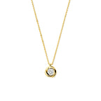 Zirkonia-Halskette 40 - 42 - 44 cm 14K Gelbgold
