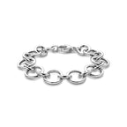 Armband 17 mm 20 cm rhodiniertes Silber