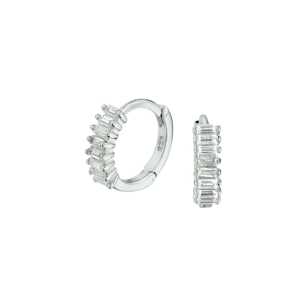 klapoorringen zirkonia zilver gerhodineerd