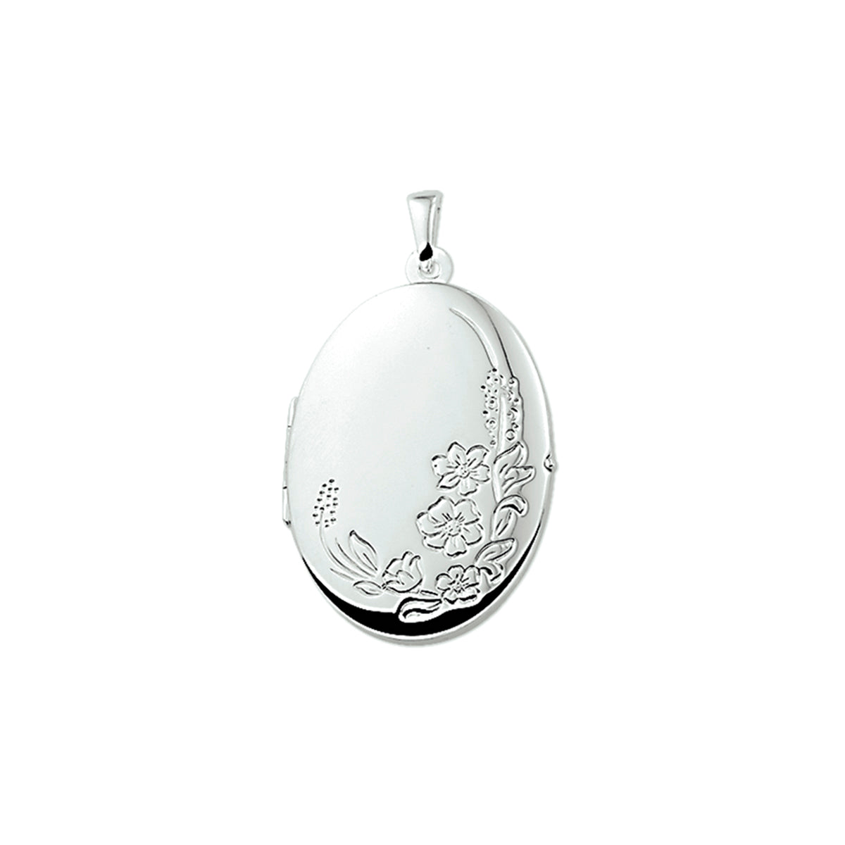 medaillon gravure zilver gerhodineerd