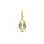 hanger groen amethist 15 mm 14K geelgoud
