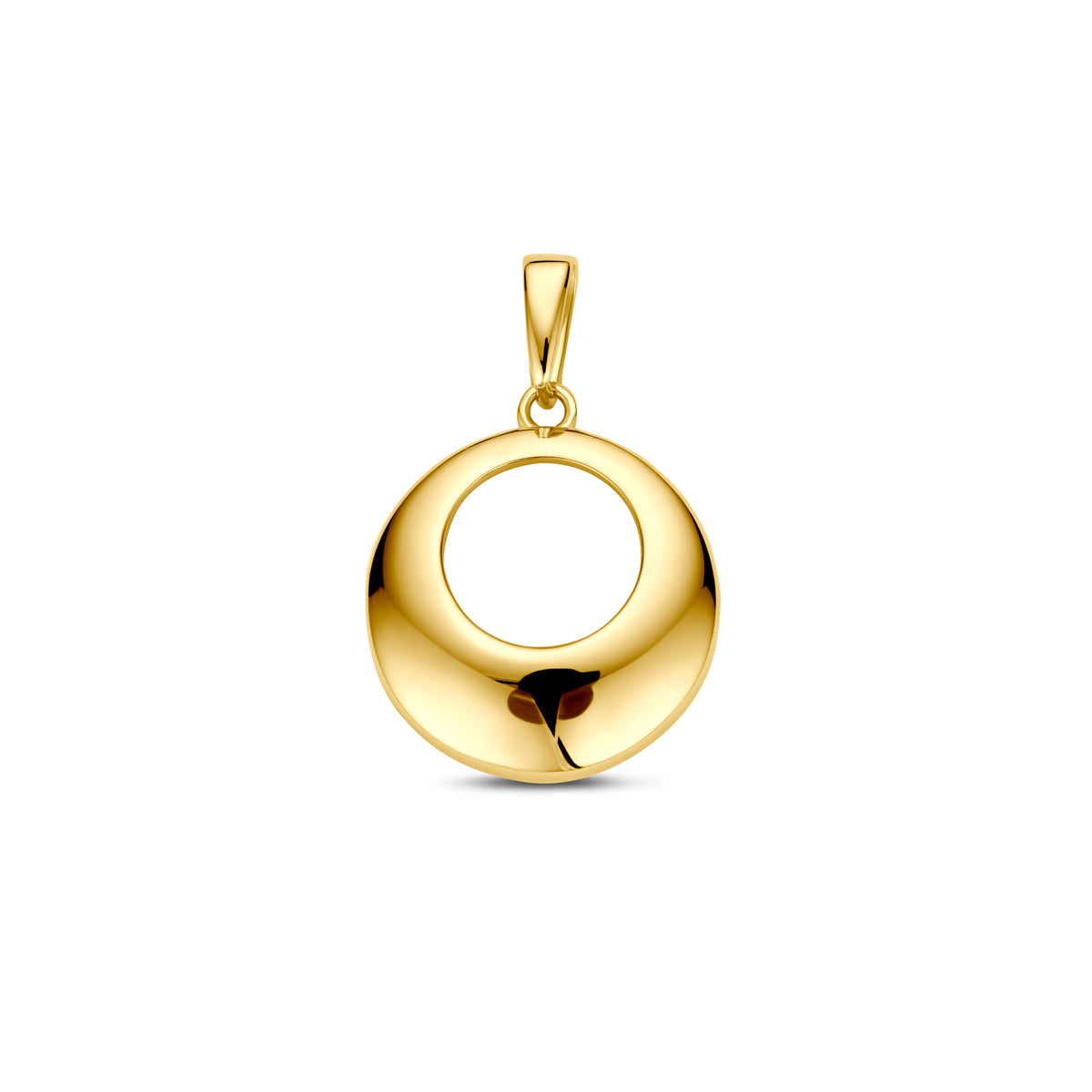 Anhänger 21 mm 14K Gelbgold